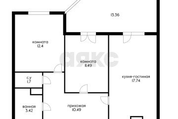 Фото №4: 2-комнатная квартира 70 м² - Краснодар, мкр. Любимово, 18/1