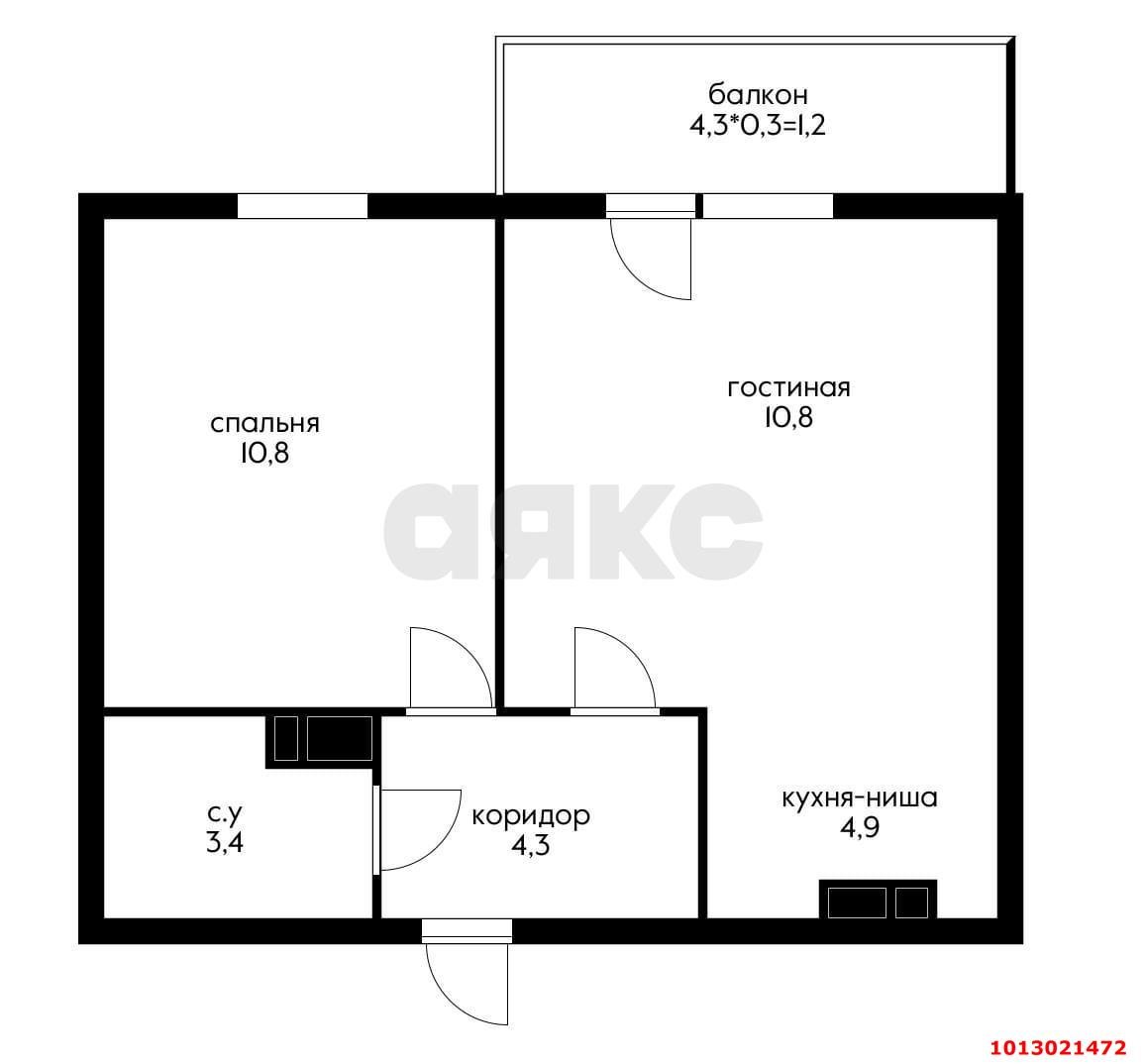 Фото №8: 1-комнатная квартира 35 м² - Краснодар, жилой комплекс Ракурс, ул. имени Героя Ростовского, 8к3