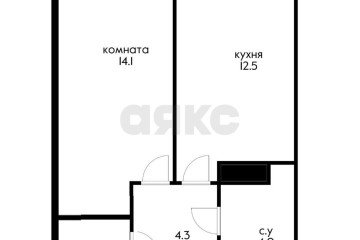 Фото №1: 1-комнатная квартира 37 м² - Краснодар, мкр. Догма Парк, 