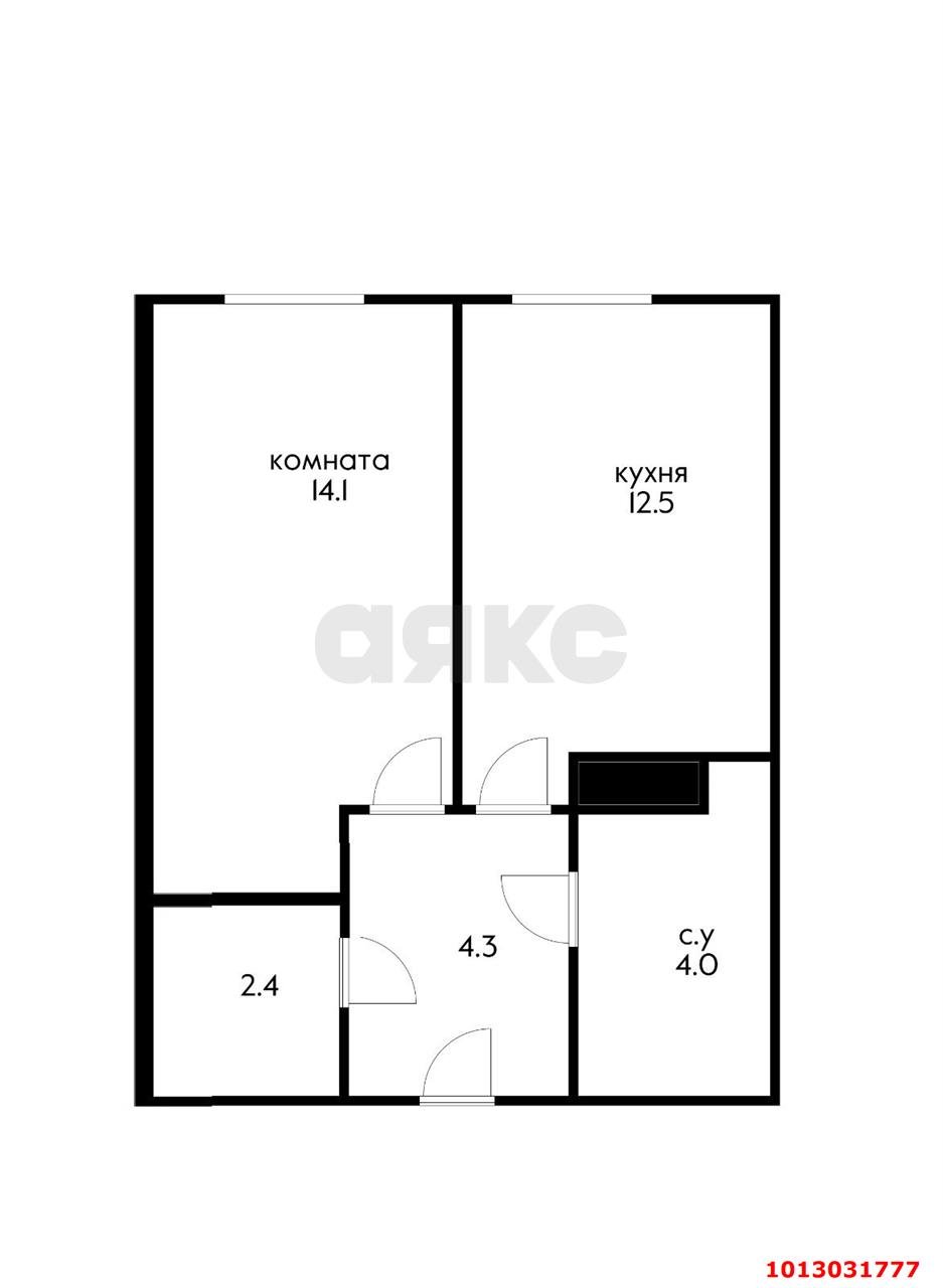 Фото №1: 1-комнатная квартира 37 м² - Краснодар, Догма Парк, 