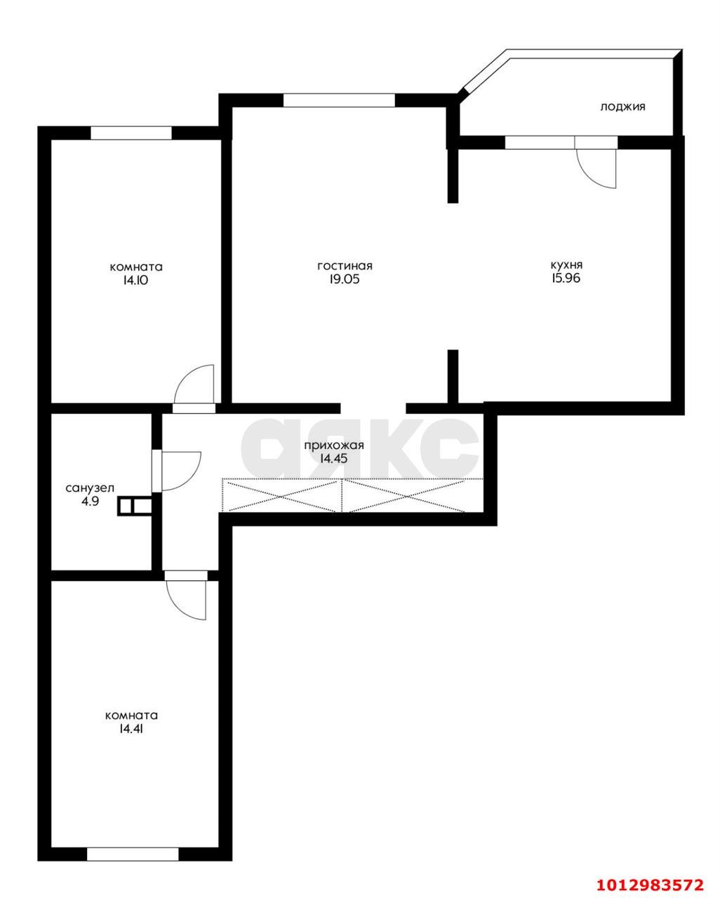 Фото №14: 3-комнатная квартира 87 м² - Краснодар, Губернский, ул. им. Героя Яцкова И.В., 19