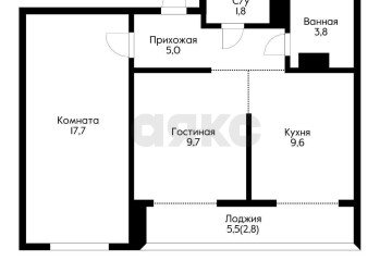 Фото №5: 2-комнатная квартира 54 м² - Краснодар, мкр. жилой комплекс Новелла, ул. Питерская, 40к1