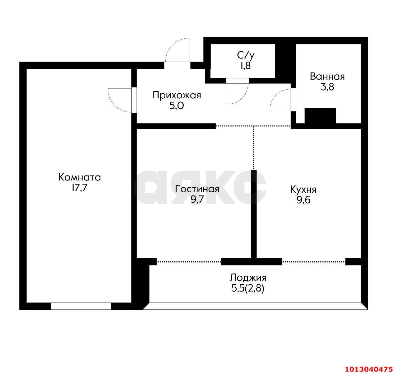 Фото №5: 2-комнатная квартира 54 м² - Краснодар, жилой комплекс Новелла, ул. Питерская, 40к1