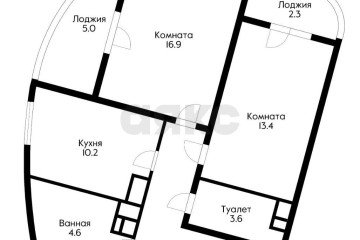 Фото №2: 2-комнатная квартира 66 м² - Краснодар, мкр. жилой комплекс Фонтаны, 