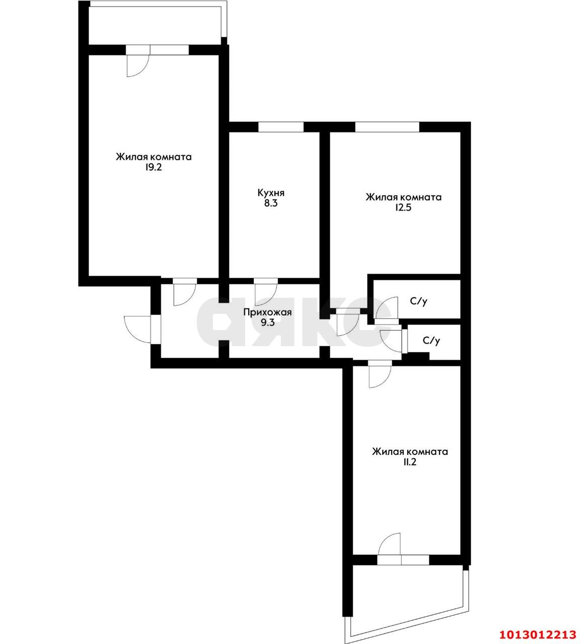 Фото №15: 3-комнатная квартира 70 м² - Краснодар, Гидростроителей, ул. Невкипелого, 19