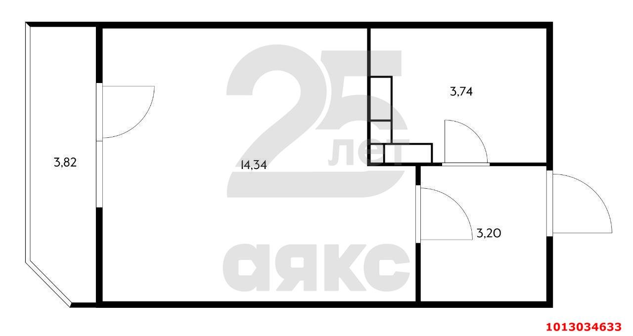 Фото №5: Студия 23 м² - Краснодар, жилой комплекс Ural, ул. Уральская, 87/7