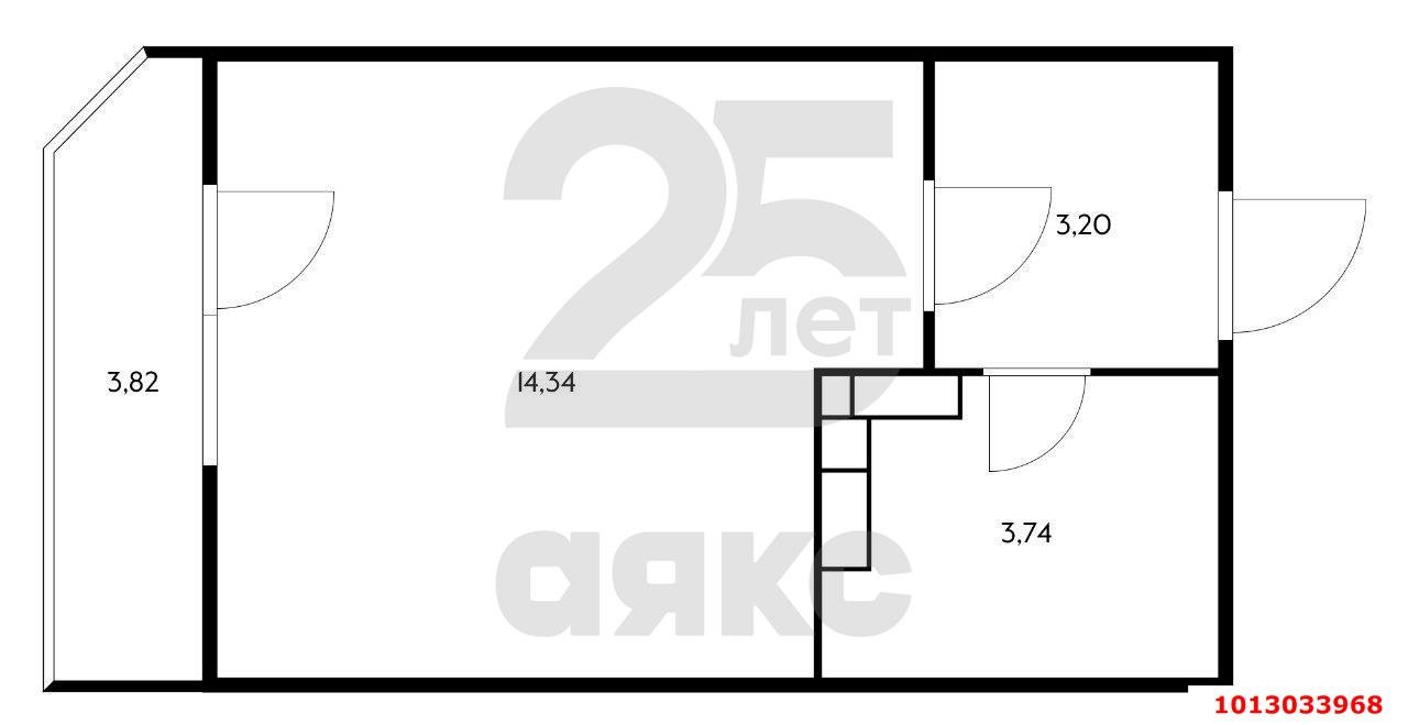 Фото №5: 1-комнатная квартира 23 м² - Краснодар, жилой комплекс Ural, ул. Уральская, 87/7