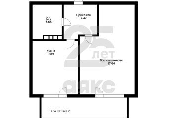 Фото №2: 1-комнатная квартира 37 м² - Краснодар, мкр. жилой комплекс Режиссёр, ул. Уральская, 100/8