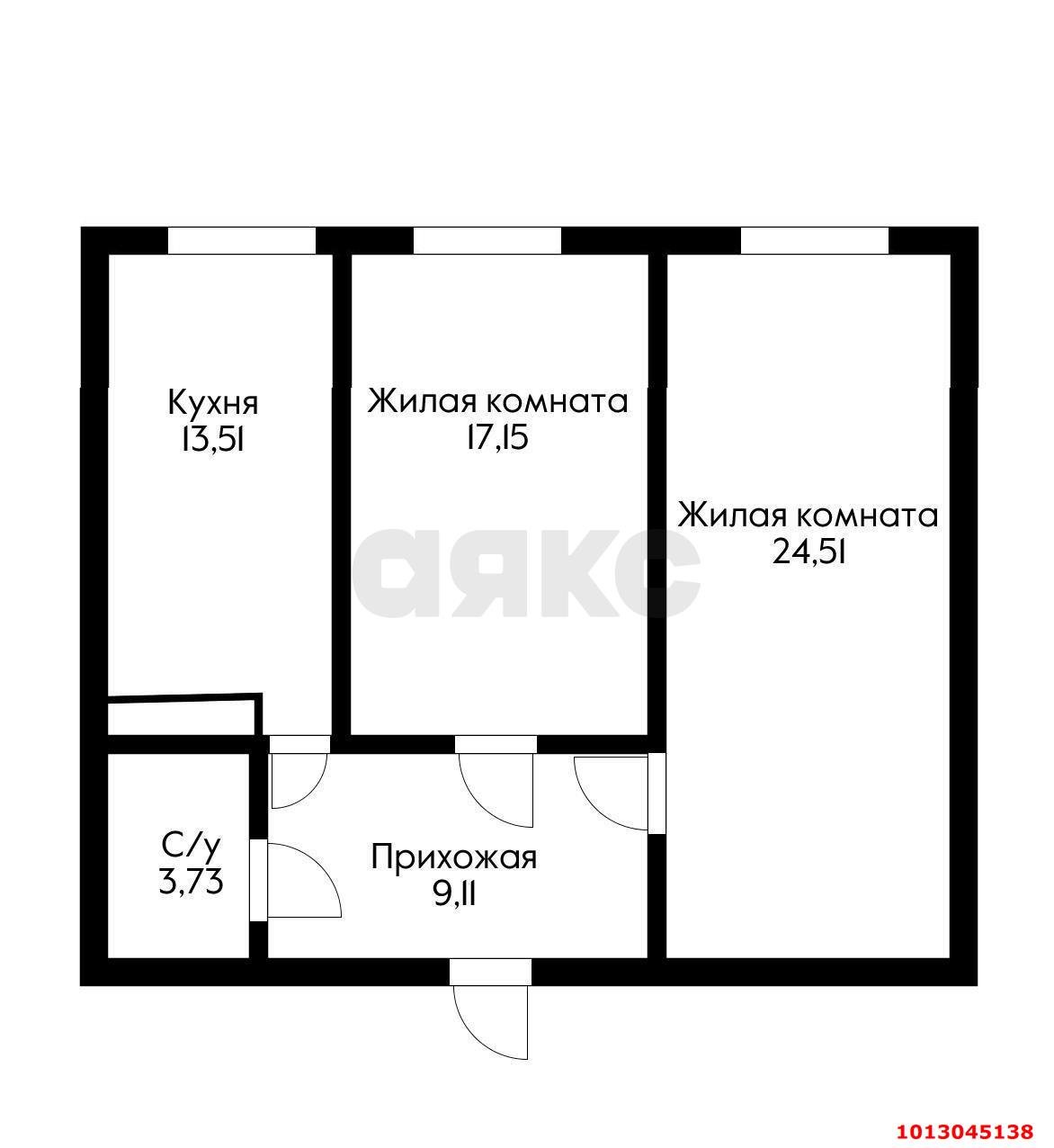 Фото №10: 2-комнатная квартира 68 м² - Краснодар, 9-й километр, ул. Ярославская, 113