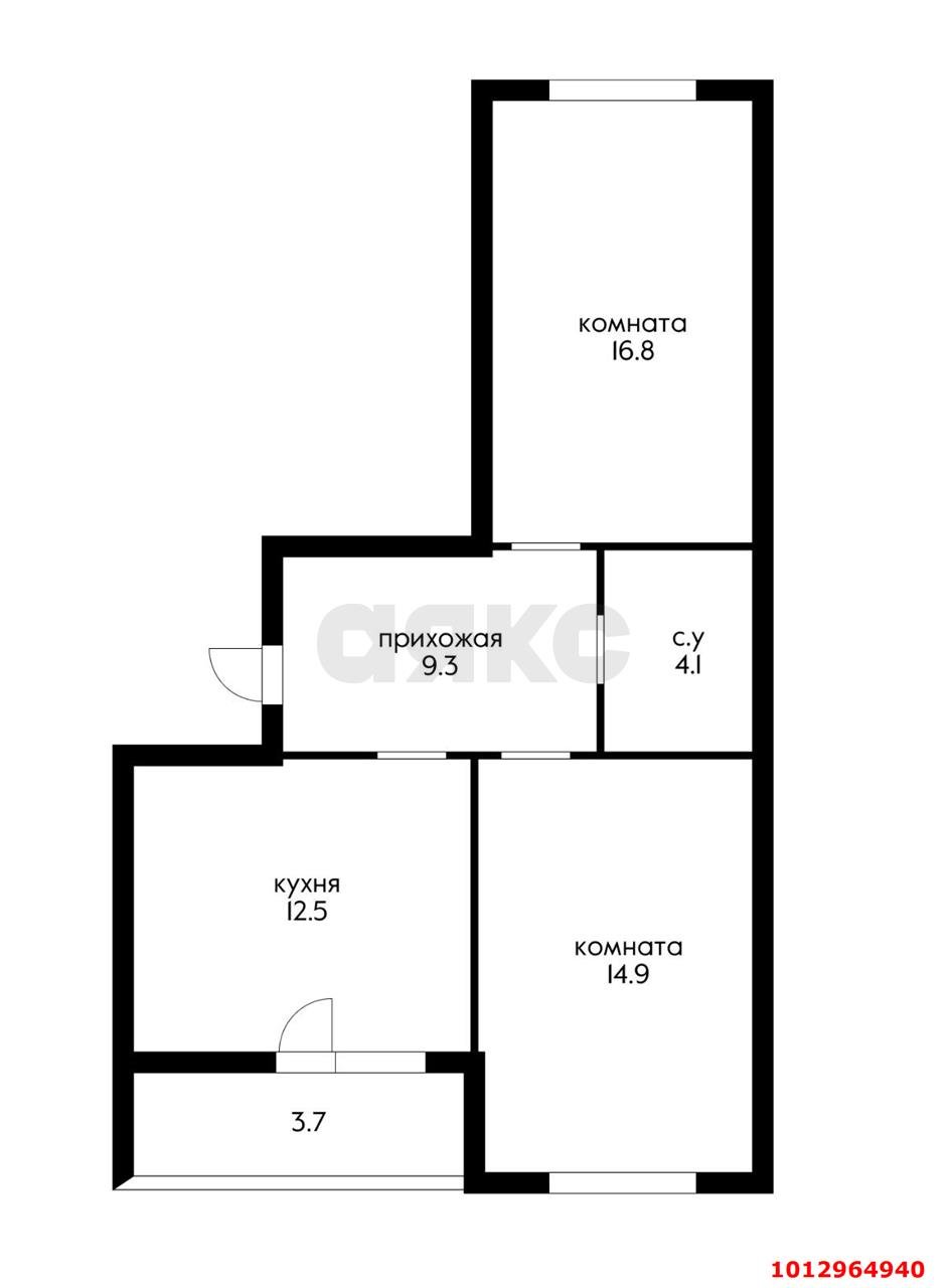 Фото №13: 2-комнатная квартира 64 м² - Краснодар, жилой комплекс Дыхание, ул. Лётчика Позднякова, 2к4