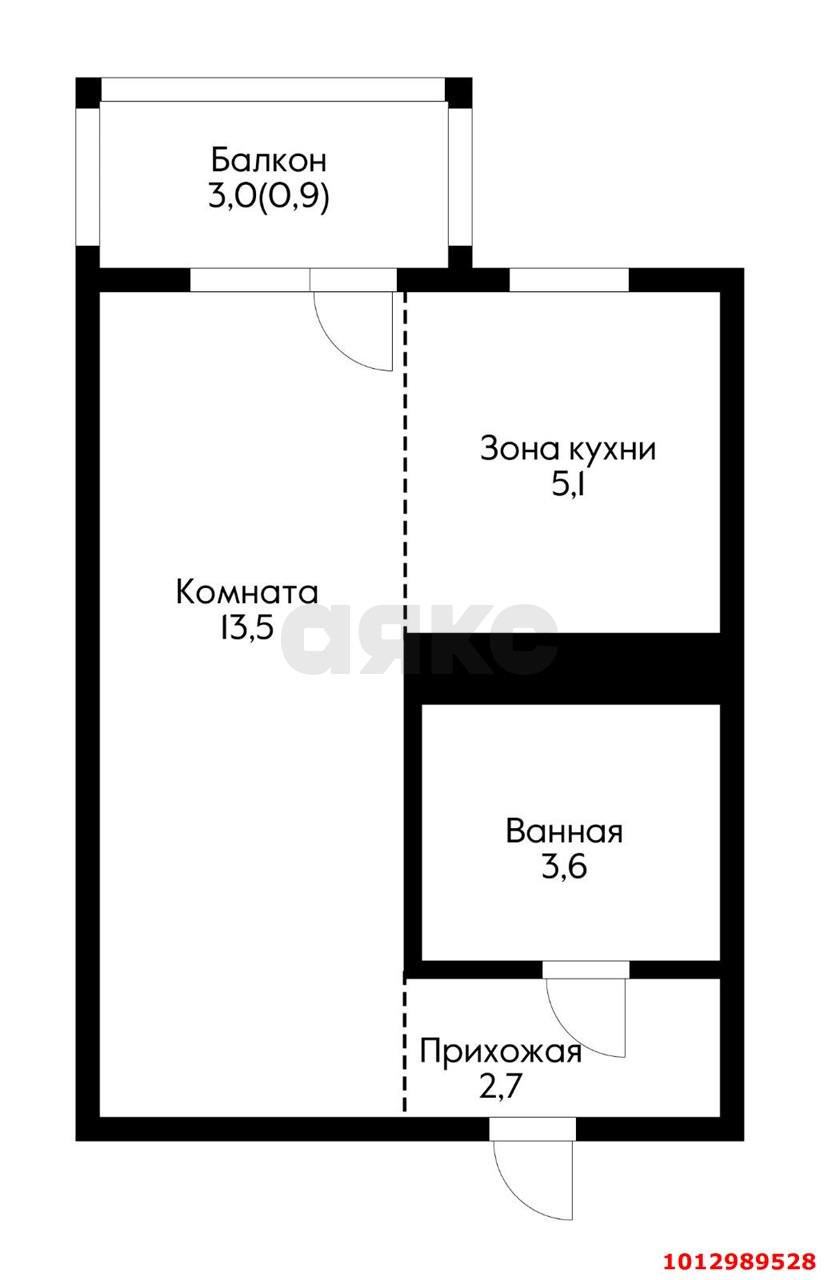 Фото №11: Студия 26 м² - Краснодар, жилой комплекс Зеленодар, ул. 3-я Трудовая, 1/3