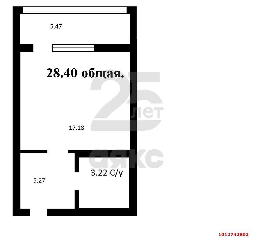 Фото №12: Студия 28 м² - Знаменский, Родные Просторы, ул. Природная, 10Бк1