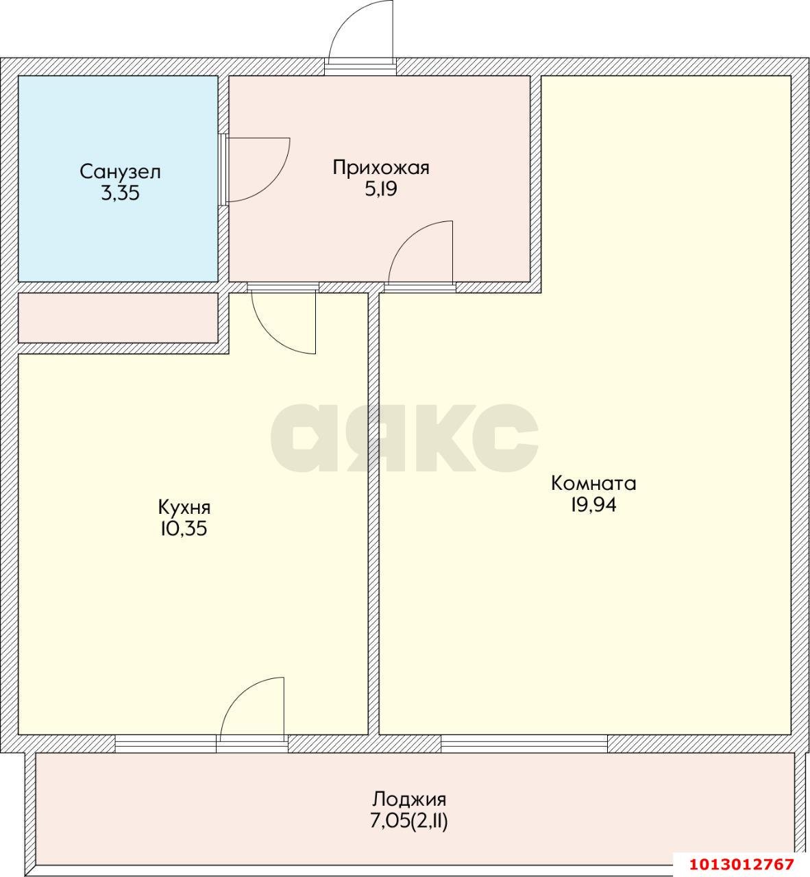 Фото №1: 1-комнатная квартира 41 м² - Краснодар, жилой комплекс Кремлёвские Ворота, ул. Кореновская, 2к4