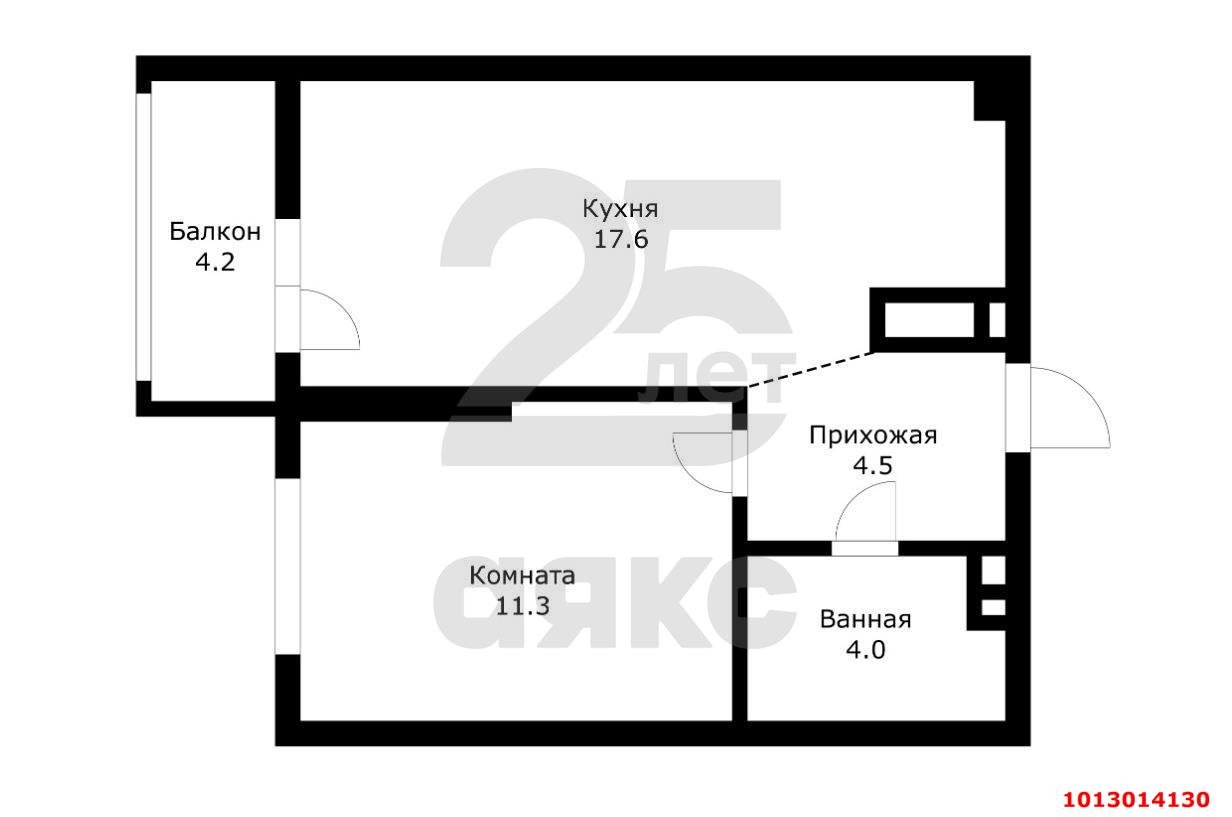 Фото №3: 1-комнатная квартира 37 м² - Краснодар, жилой комплекс Отражение, ул. Конгрессная, 41А