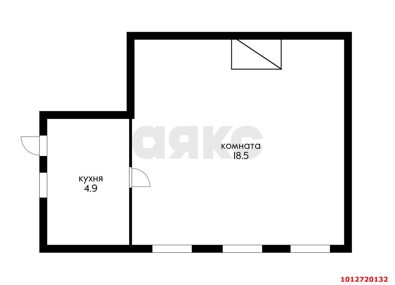 Фото №1: 1-комнатная квартира 23 м² - Краснодар, Центральный, ул. Карасунская, 116