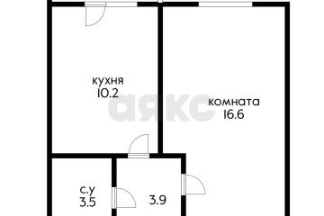 Фото №1: 1-комнатная квартира 35 м² - Российский, мкр. Прикубанский внутригородской округ, ул. имени В.М. Комарова, 106Б