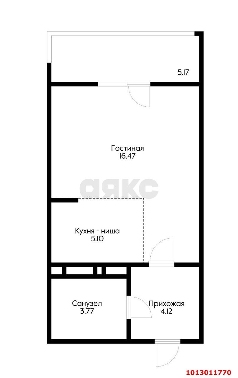 Фото №3: Студия 32 м² - Краснодар, жилой комплекс Жемчужина, ул. имени Ф.И. Шаляпина, 30/1лит2