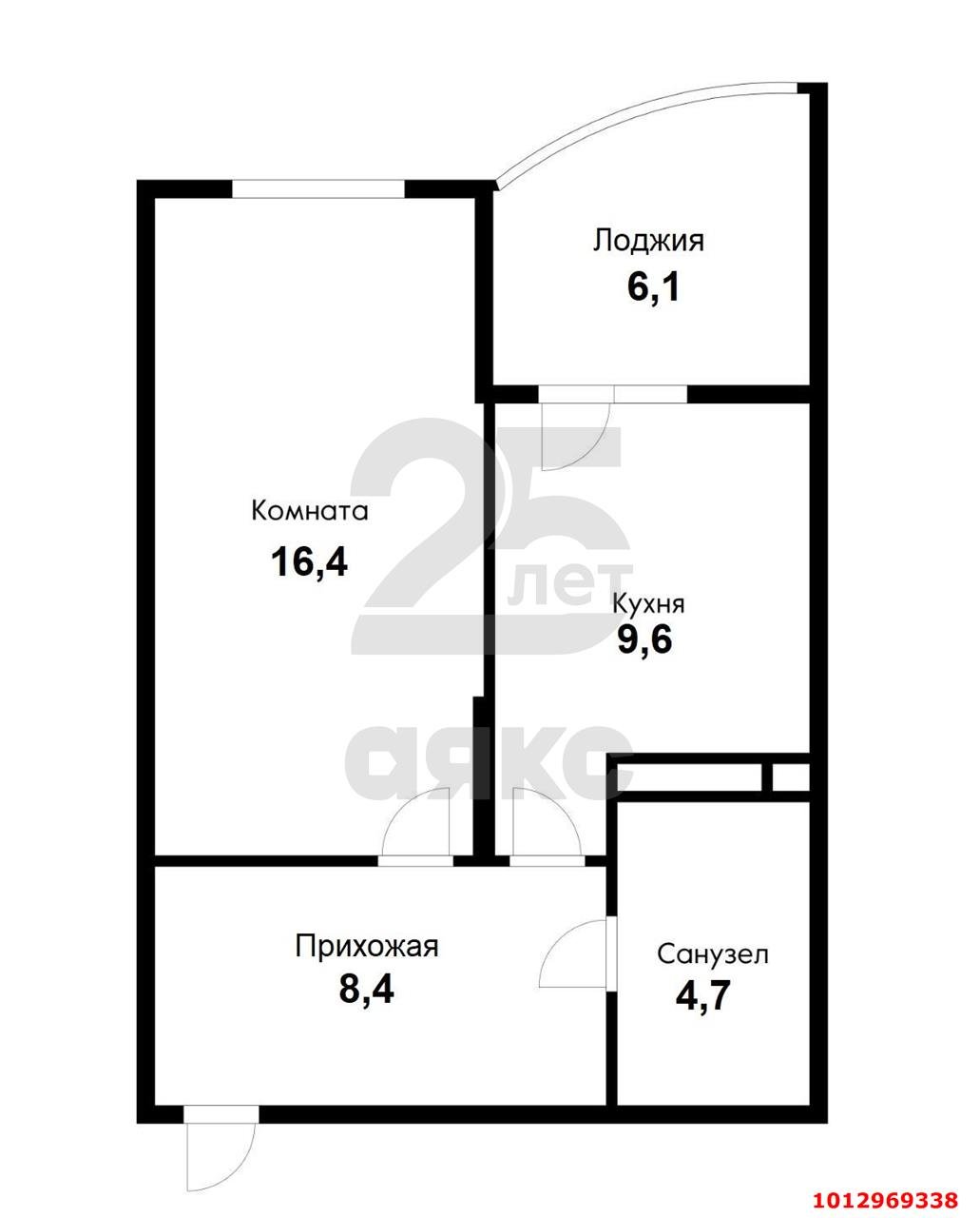 Фото №12: 1-комнатная квартира 45 м² - Краснодар, Прикубанский внутригородской округ, ул. Кирилла Россинского, 3/1к1