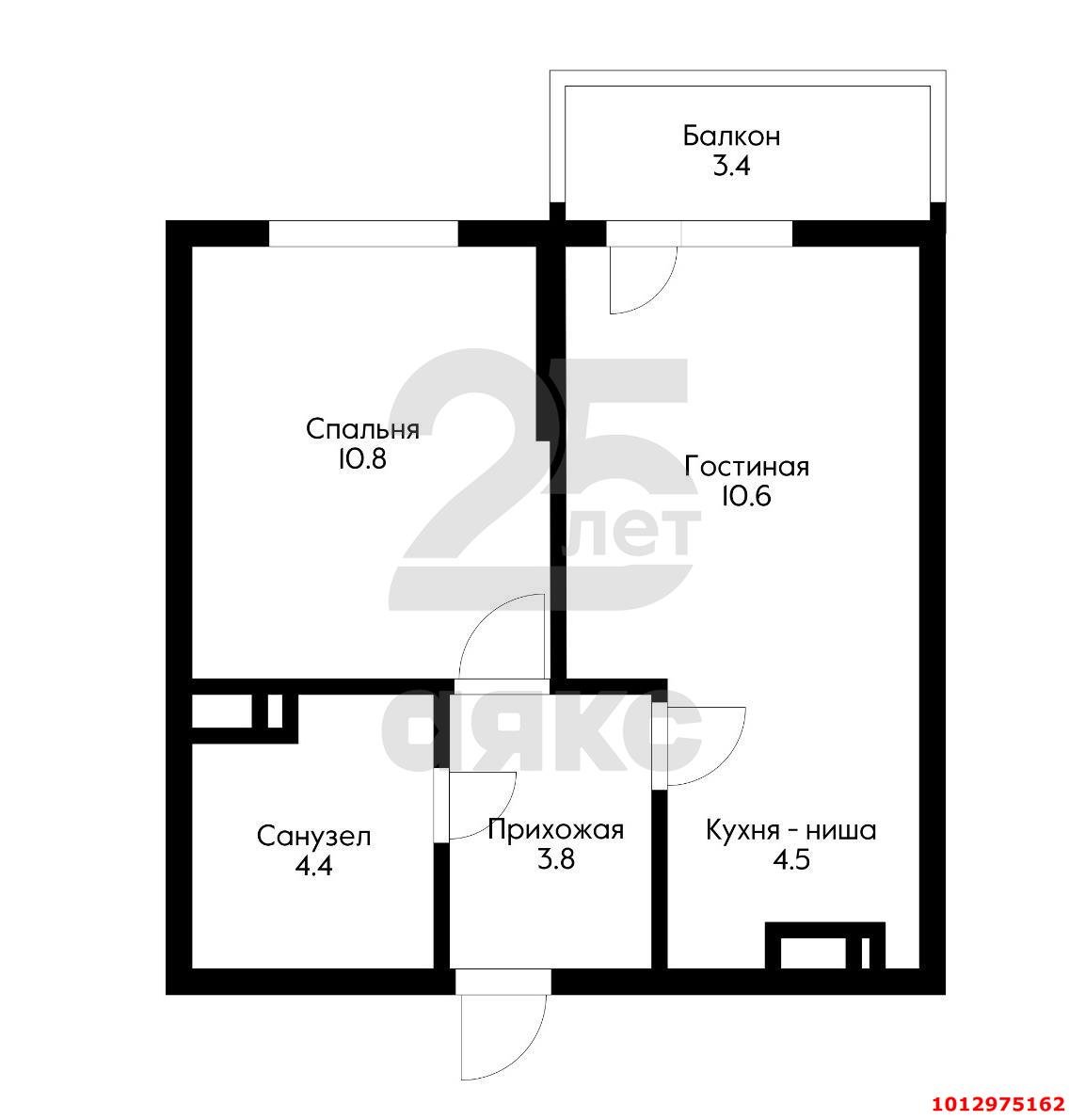 Фото №9: 1-комнатная квартира 38 м² - Краснодар, жилой комплекс Ракурс, ул. имени Героя Ростовского, 8