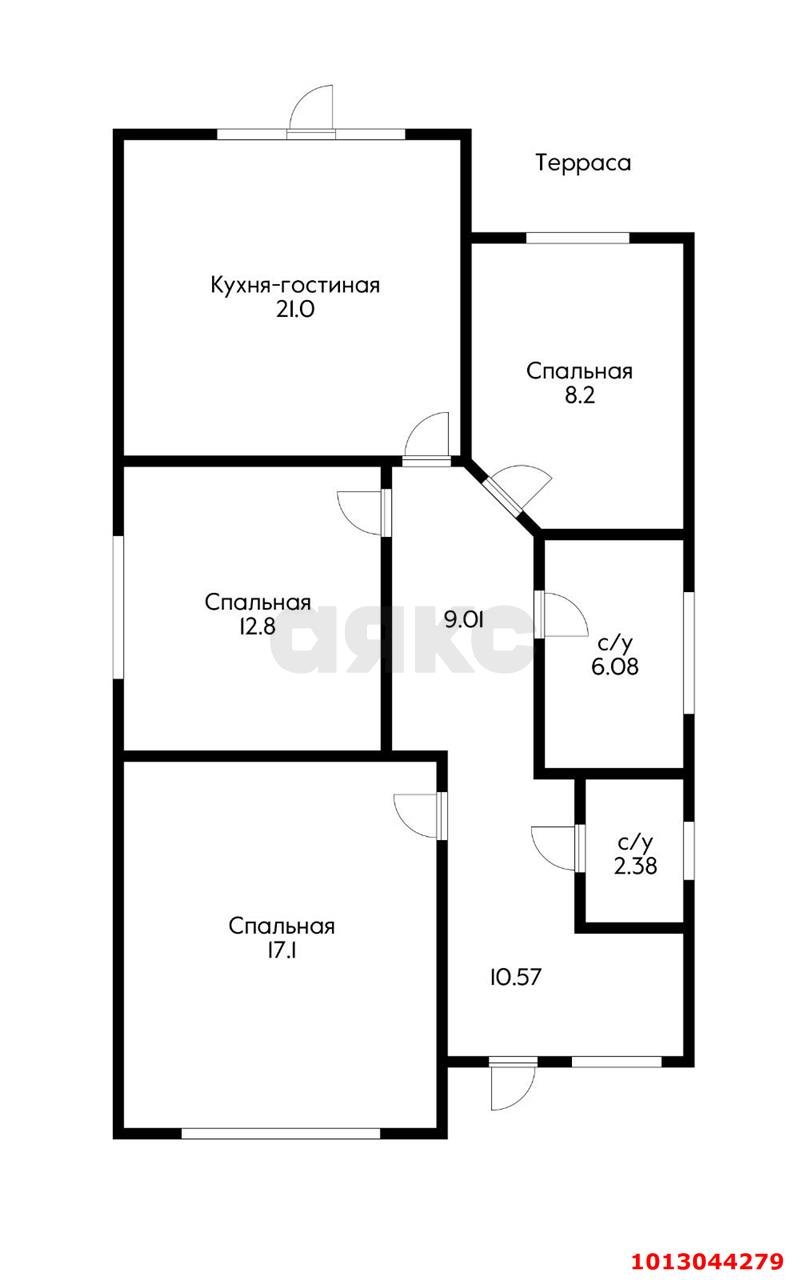 Фото №10: Дом 90 м² + 3.48 сот. - Яблоновский, ул. Калинина, 44