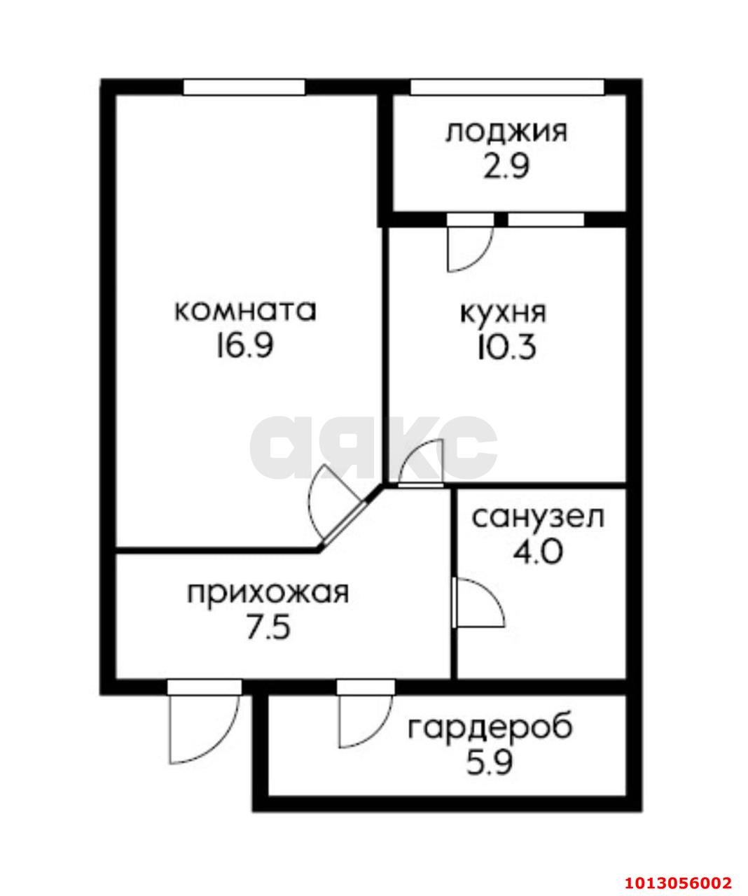 Фото №17: 1-комнатная квартира 44 м² - Знаменский, жилой комплекс Первомайский, ул. Первомайская, 36/7