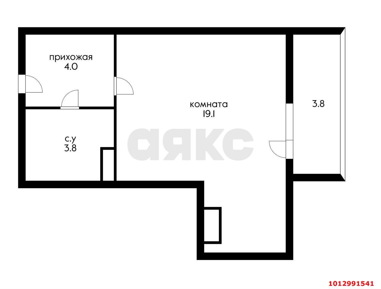 Фото №16: 1-комнатная квартира 30 м² - Краснодар, жилой комплекс Самолёт-3, ул. Ивана Беличенко, 87