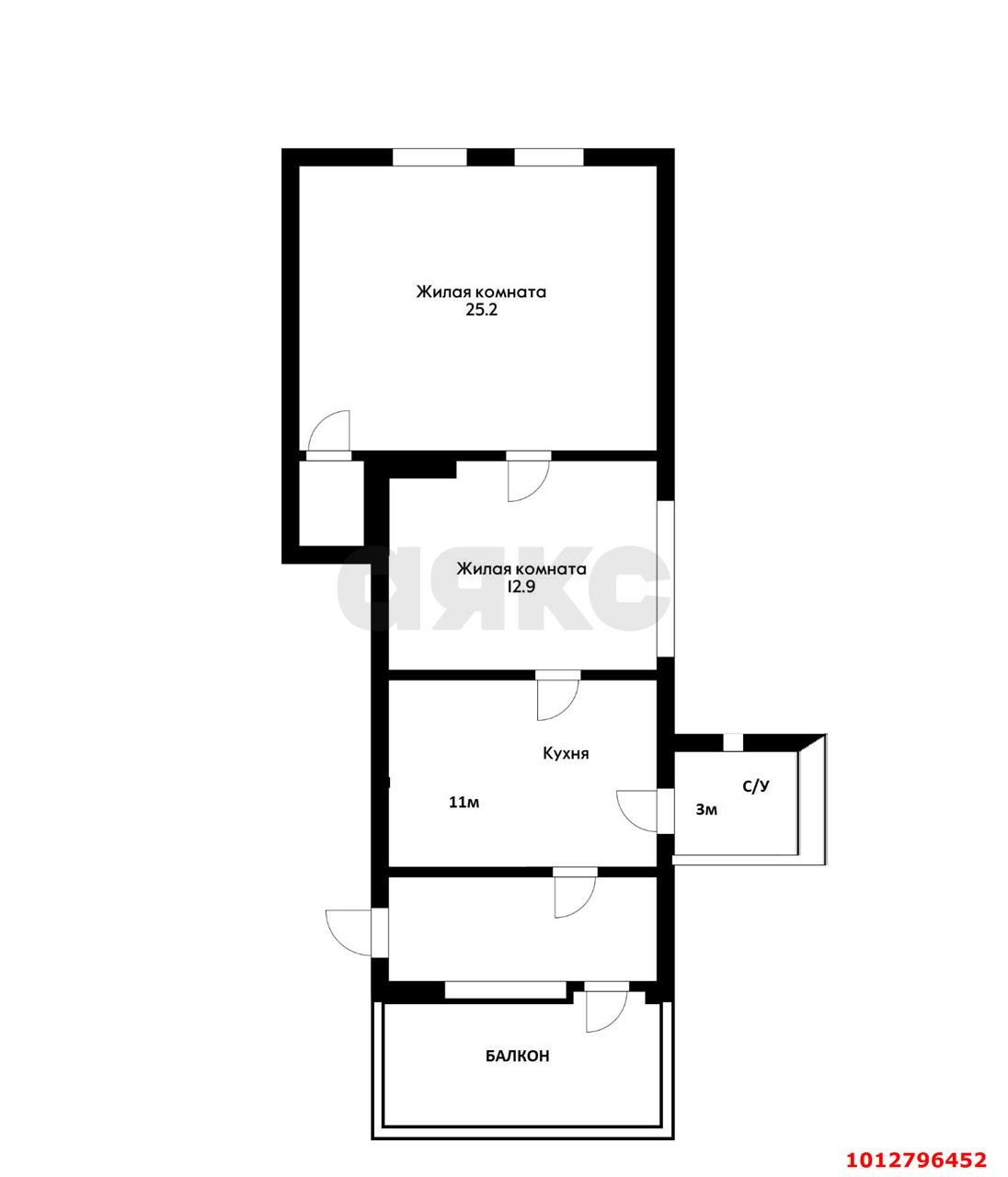 Фото №12: 2-комнатная квартира 63 м² - Краснодар, Центральный, ул. Щорса, 1