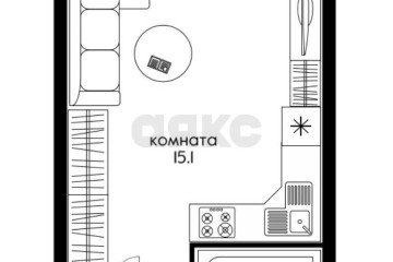 Фото №4: Студия 24 м² - Краснодар, мкр. жилой комплекс Самолёт-5, ул. Константина Гондаря, 109