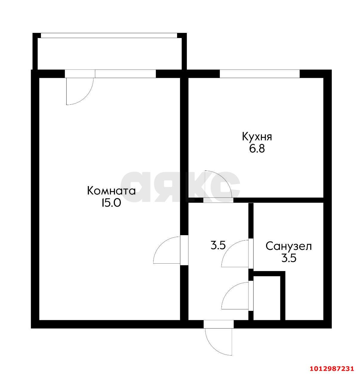 Фото №14: 1-комнатная квартира 34 м² - Краснодар, Западный внутригородской округ, ул. Бабушкина, 281/1