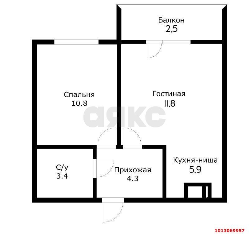 Фото №18: 1-комнатная квартира 37 м² - Краснодар, жилой комплекс Ракурс, ул. имени Героя Ростовского, 8к5