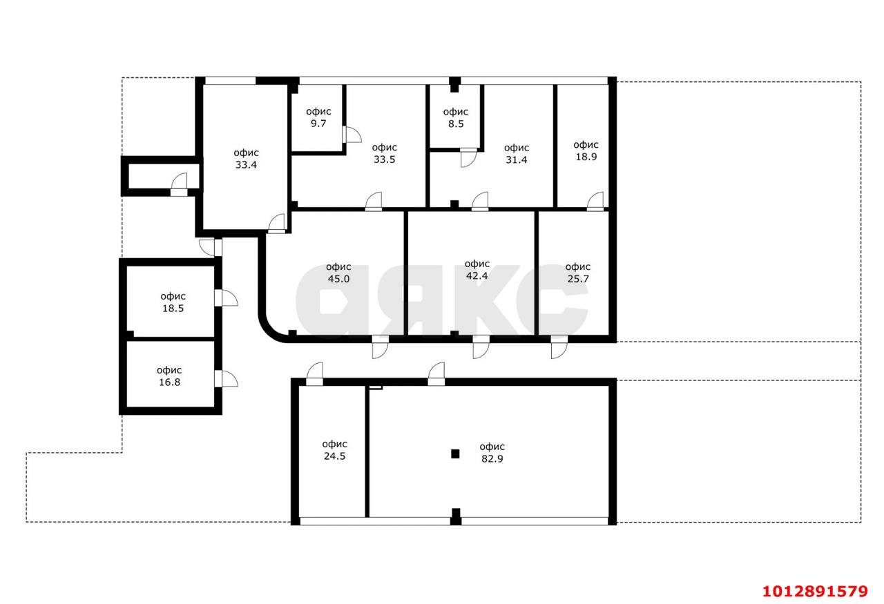 Фото №15: Офисное помещение 409&nbsp;м², 5/6&nbsp;эт. - Краснодар, Прикубанский внутригородской округ, мкр. Репино, ул. Стахановская, 3