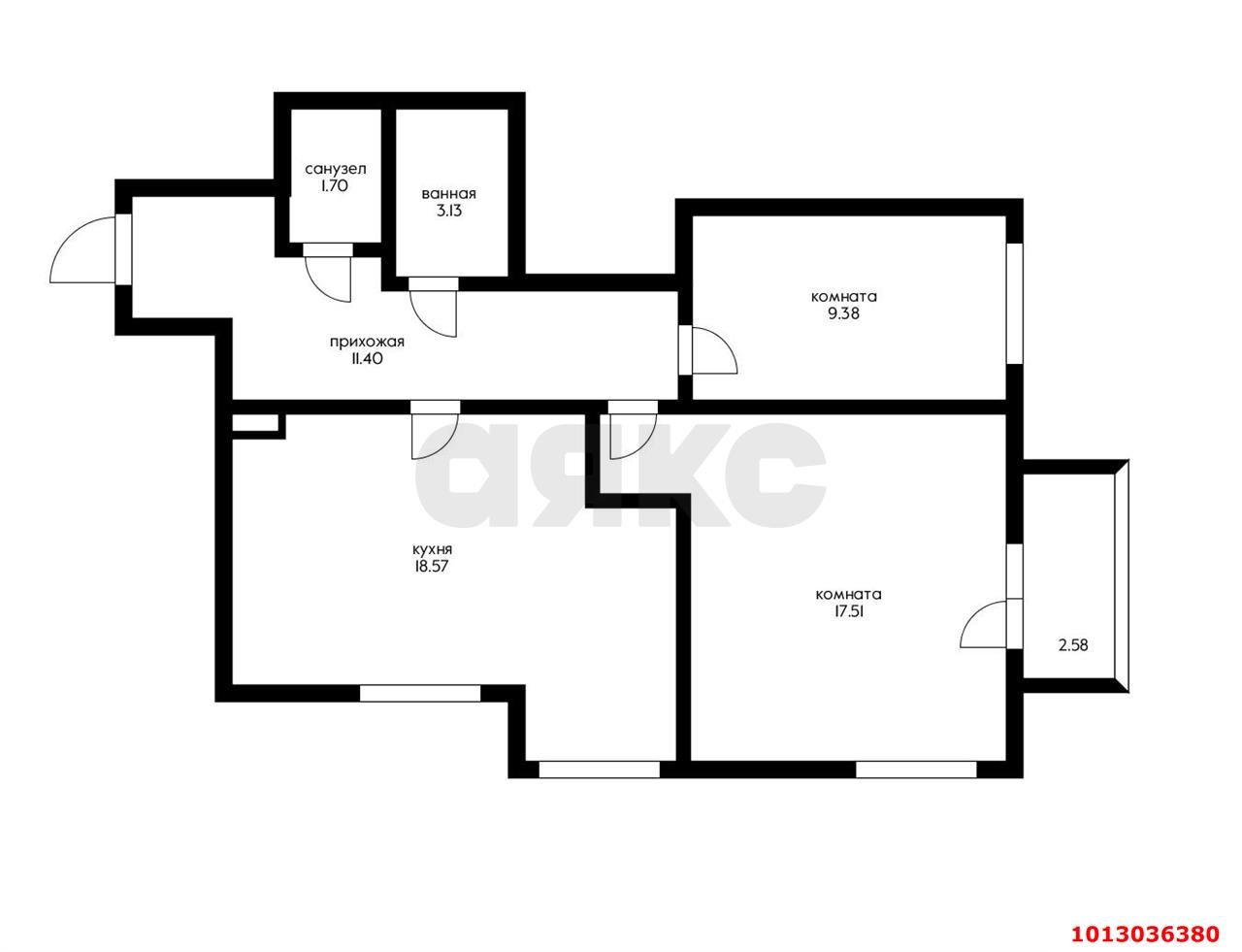 Фото №5: 2-комнатная квартира 64 м² - Краснодар, жилой комплекс Европа-Сити, ул. Античная, 2