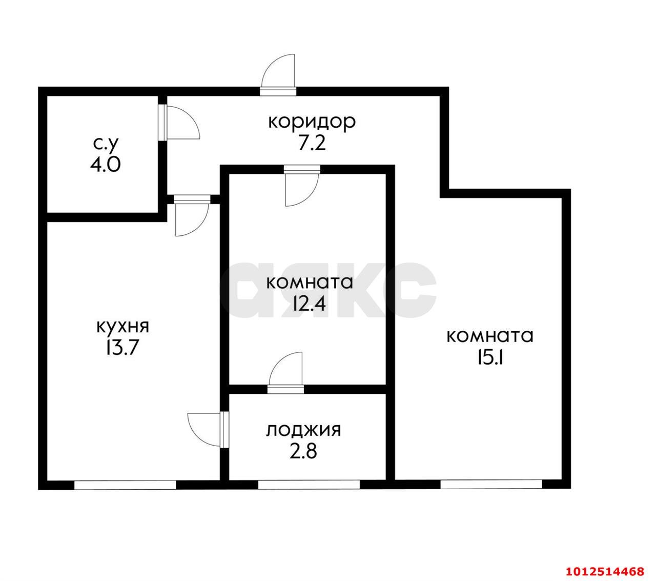 Фото №12: 2-комнатная квартира 56 м² - Краснодар, жилой комплекс Самолёт, ул. Западный Обход, 39/2к5