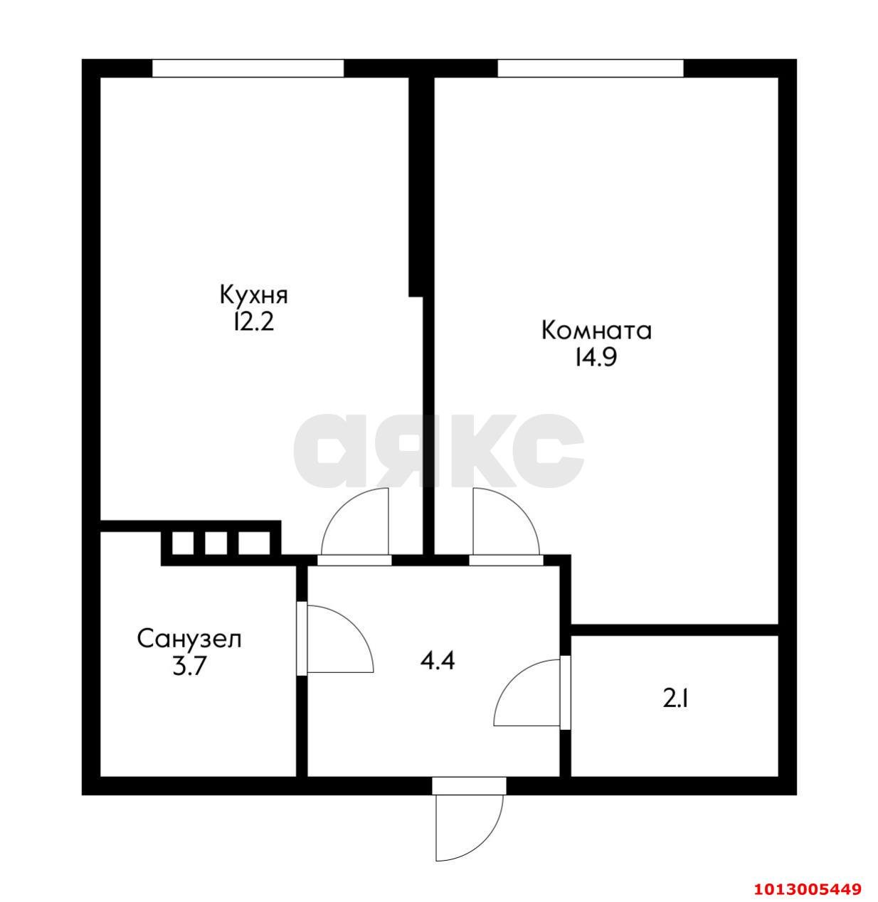 Фото №10: 1-комнатная квартира 37 м² - Краснодар, жилой комплекс Самолёт-6, 