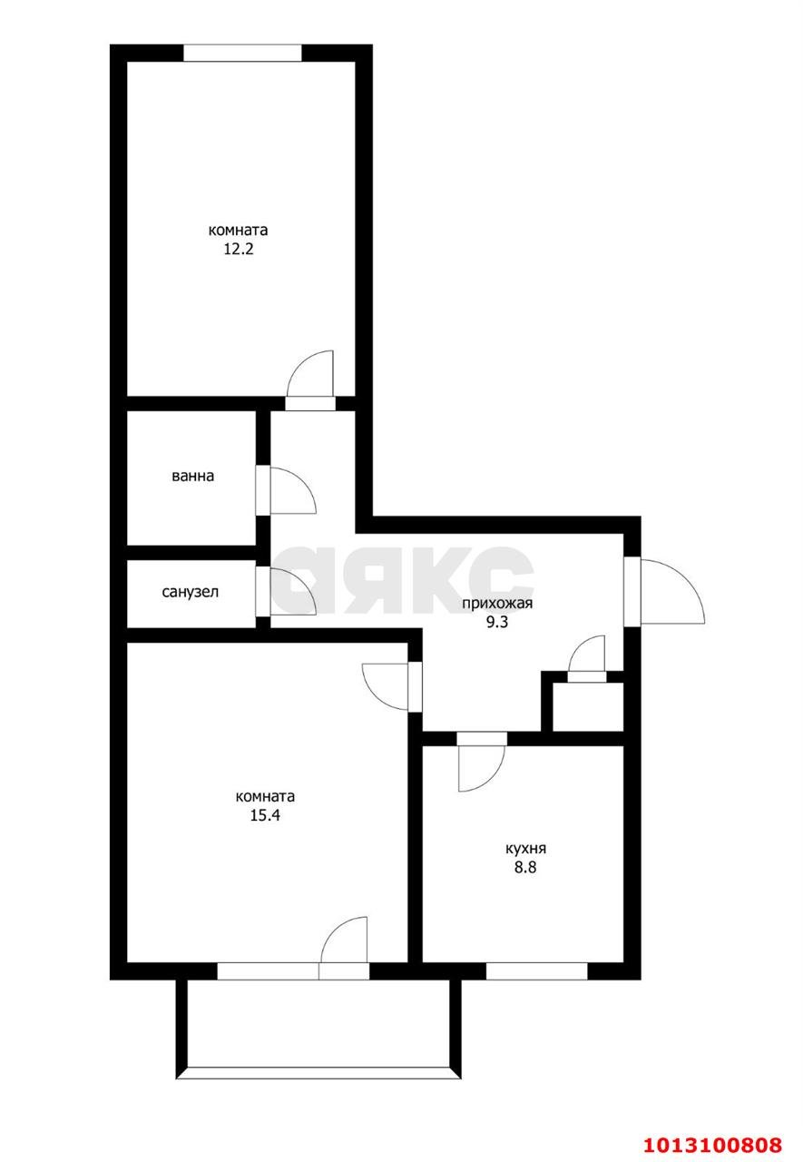 Фото №13: 2-комнатная квартира 50 м² - Краснодар, Калинино, ул. Тепличная, 24