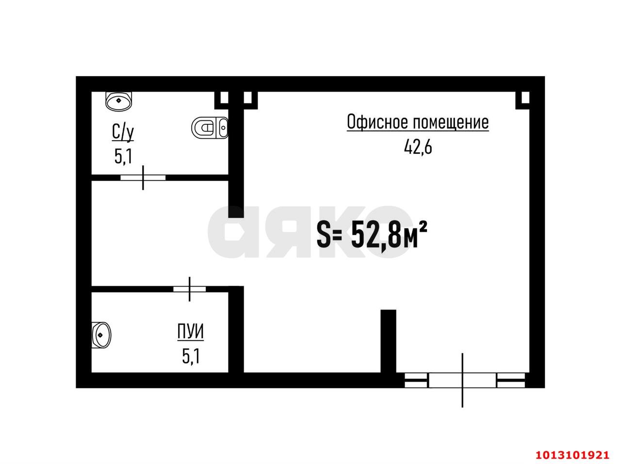 Фото №8: Торговое помещение 55 м² - Краснодар, жилой комплекс Ракурс, ул. имени Героя Ростовского, 8к4