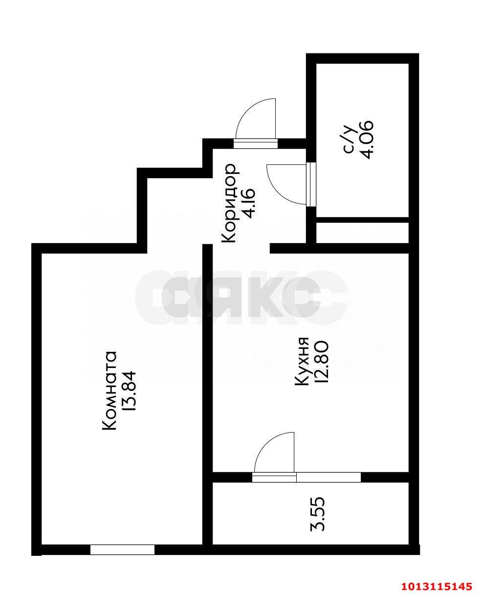 Фото №2: 1-комнатная квартира 35 м² - Краснодар, жилой комплекс Стрижи, ул. Автолюбителей, 1Длит4