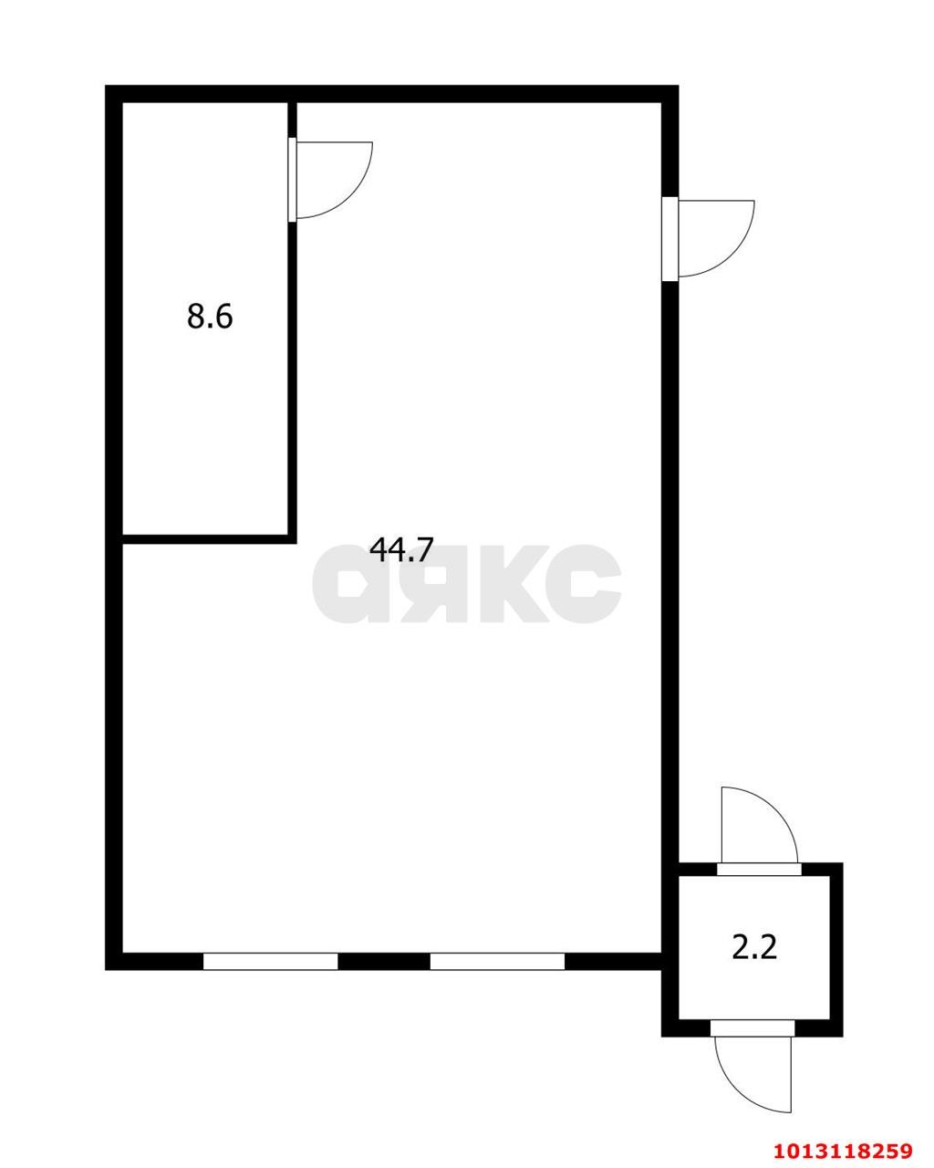 Фото №6: Торговое помещение 54 м² - Краснодар, жилой комплекс Ставропольский, ул. Селезнёва, 4/13к1