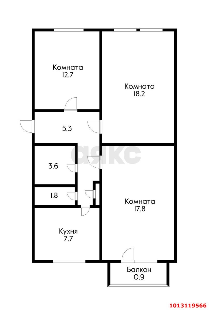 Фото №12: 3-комнатная квартира 72 м² - Краснодар, Центральный, ул. Захарова, 23