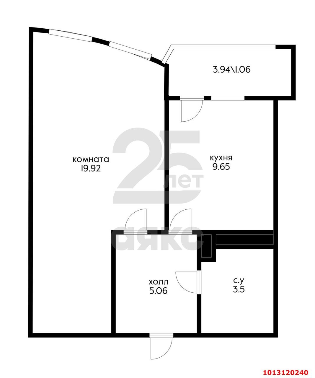 Фото №6: 1-комнатная квартира 39 м² - Краснодар, жилой комплекс Кино, ул. Уральская, 100/5