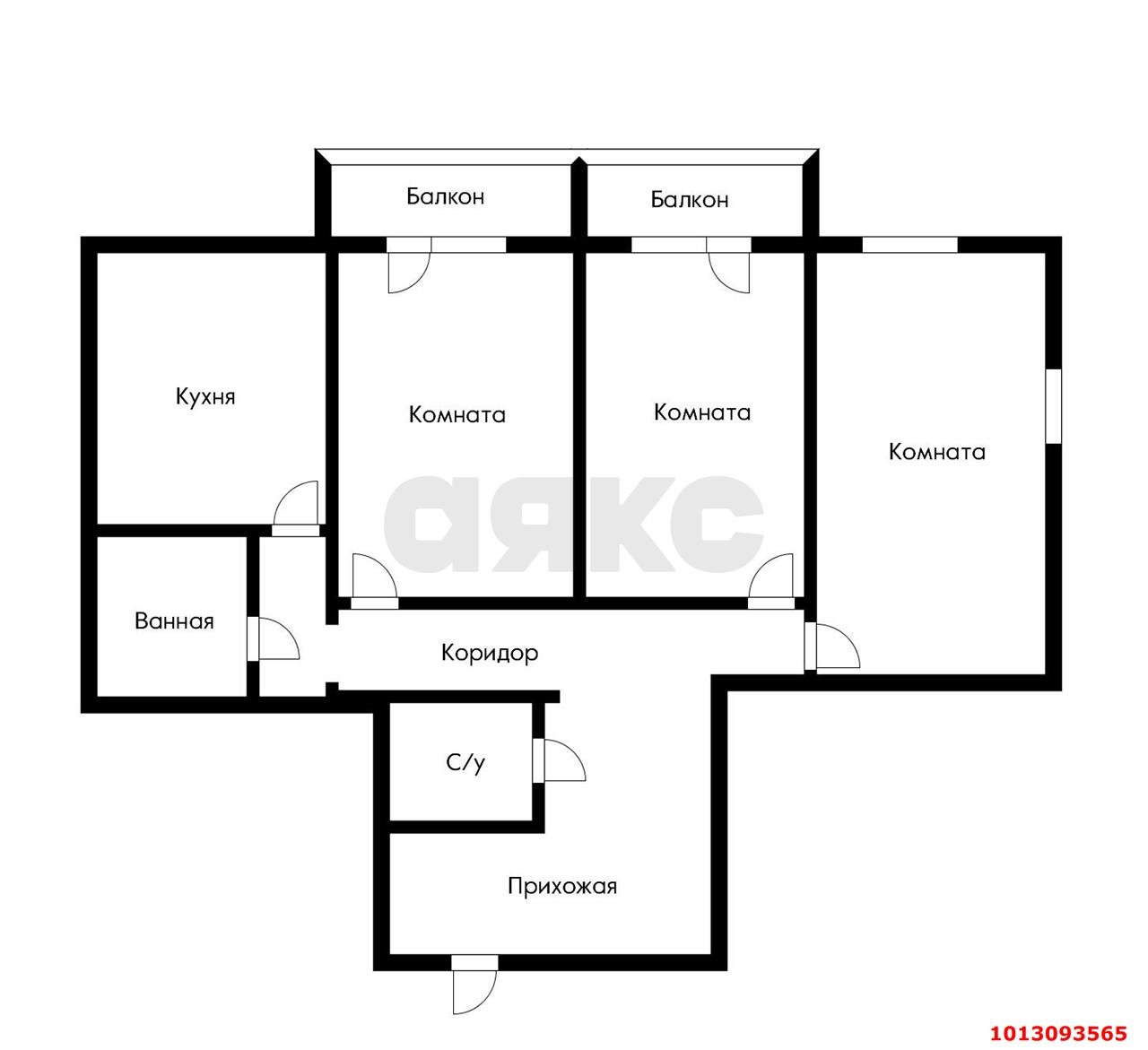 Фото №12: 3-комнатная квартира 85 м² - Краснодар, Восточно-Кругликовский, ул. Героя А.А. Аверкиева, 2