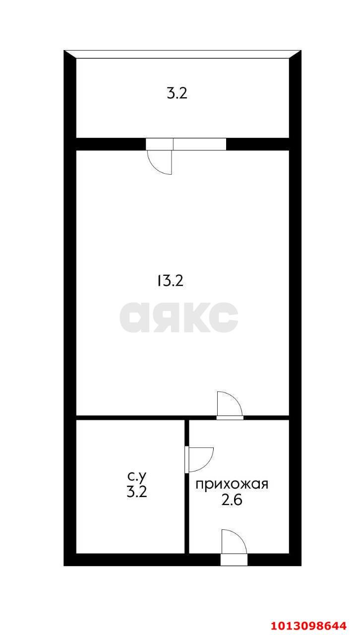 Фото №12: Студия 21 м² - Краснодар, жилой комплекс Матрёшки, ул. 1-я Ямальская, 5к1