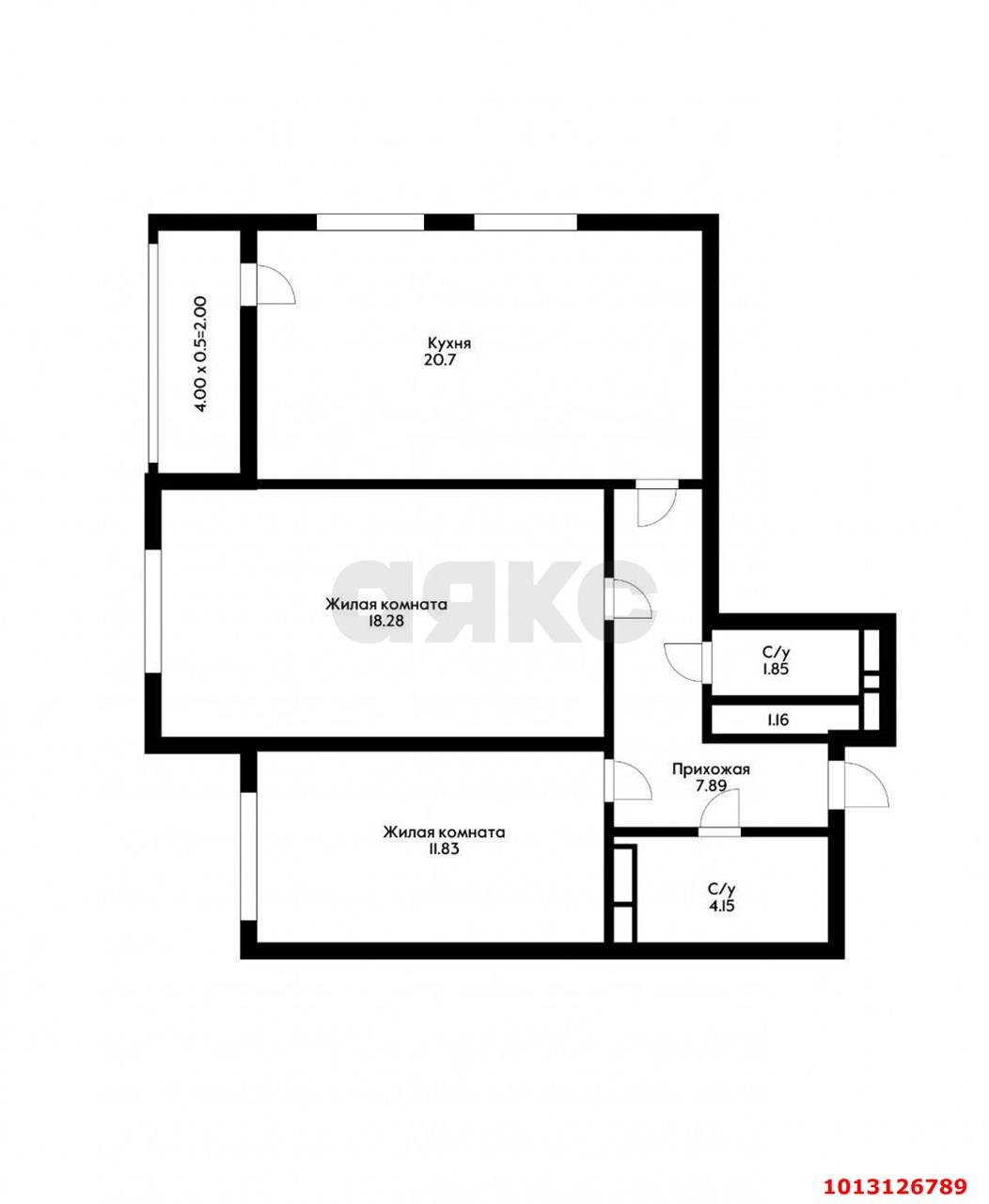 Фото №14: 2-комнатная квартира 70 м² - Краснодар, жилой комплекс Иван да Марья, ул. Автолюбителей, 1/5лит2