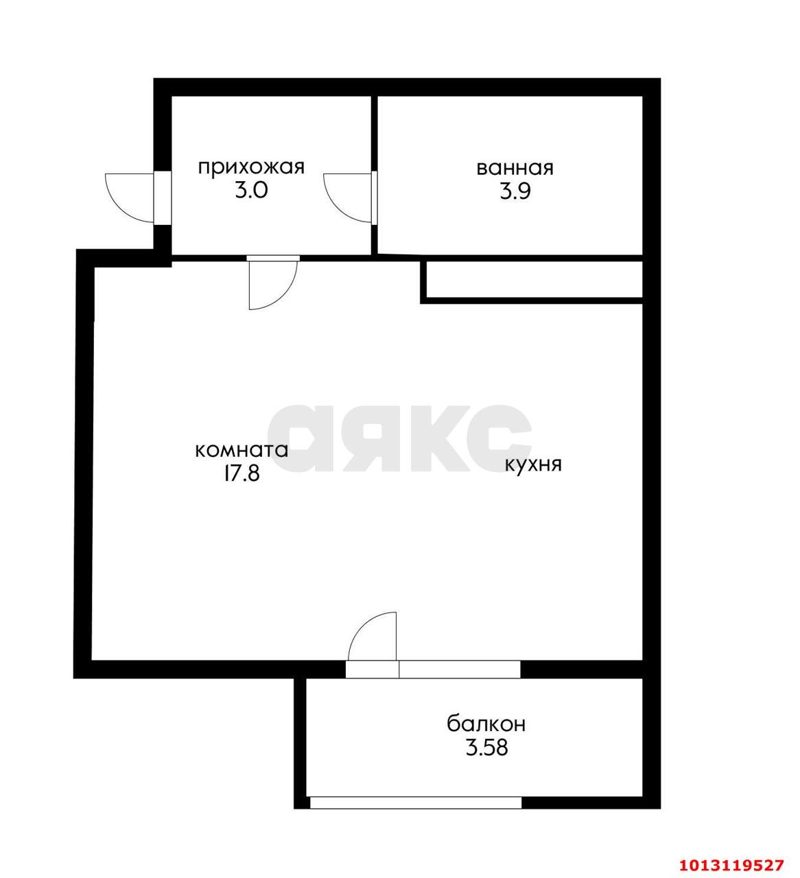 Фото №8: Студия 27 м² - Краснодар, жилой комплекс Европа-Сити, ул. Карпатская, 5