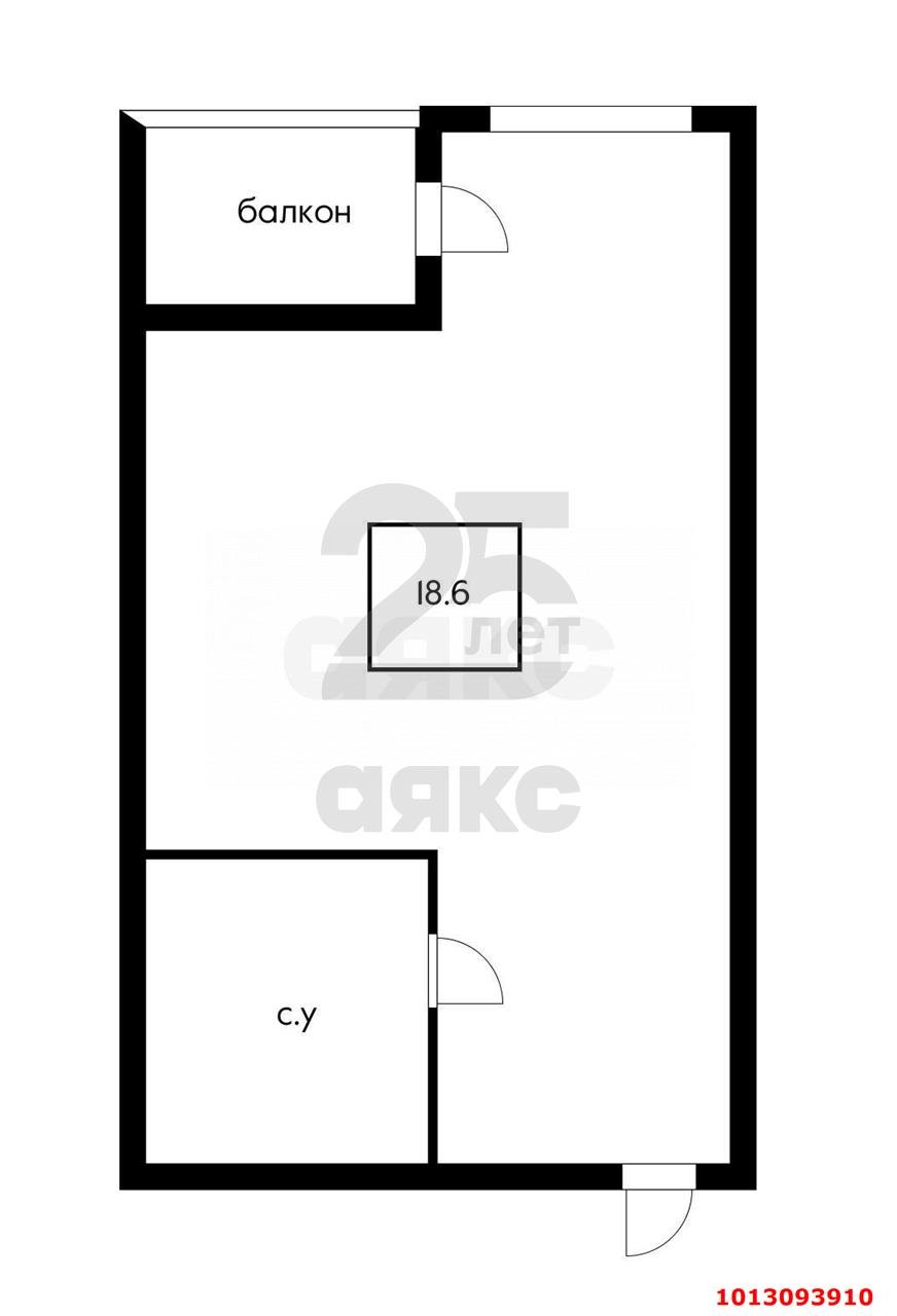 Фото №6: Студия 26 м² - Российский, Прикубанский внутригородской округ, ул. Измаильская, 19