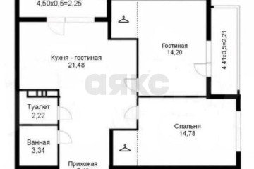 Фото №3: 2-комнатная квартира 67 м² - Краснодар, мкр. Губернский, ул. имени Героя Георгия Бочарникова, 12