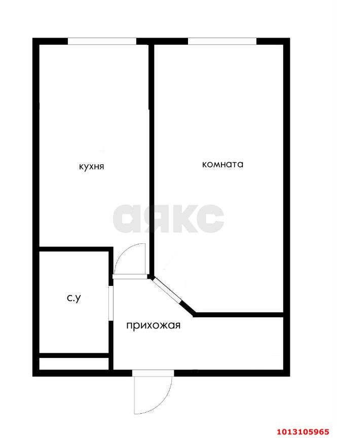 Фото №14: 1-комнатная квартира 41 м² - Краснодар, Солнечный, ул. имени Симиренко, 45