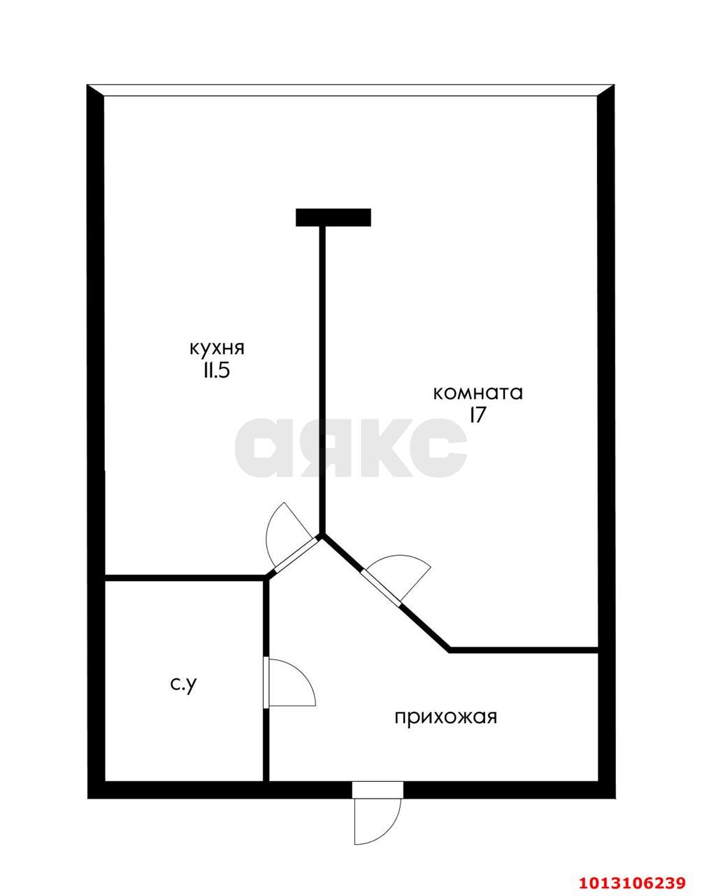 Фото №10: 1-комнатная квартира 38 м² - Краснодар, Музыкальный, ул. имени Сергея Есенина, 108/6А