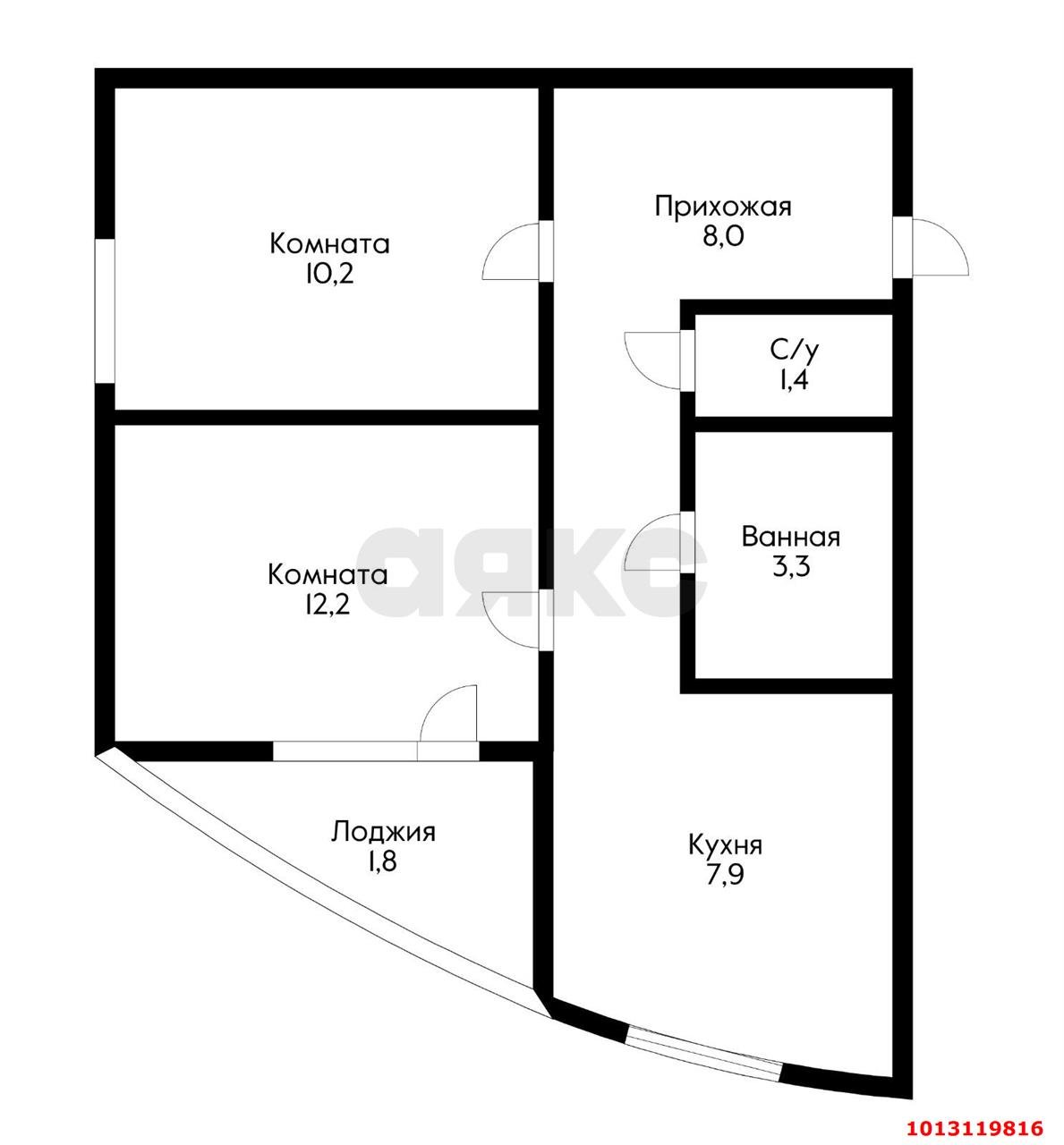 Фото №11: 2-комнатная квартира 43 м² - Российский, Прикубанский внутригородской округ, ул. 2-я Тверская, 6