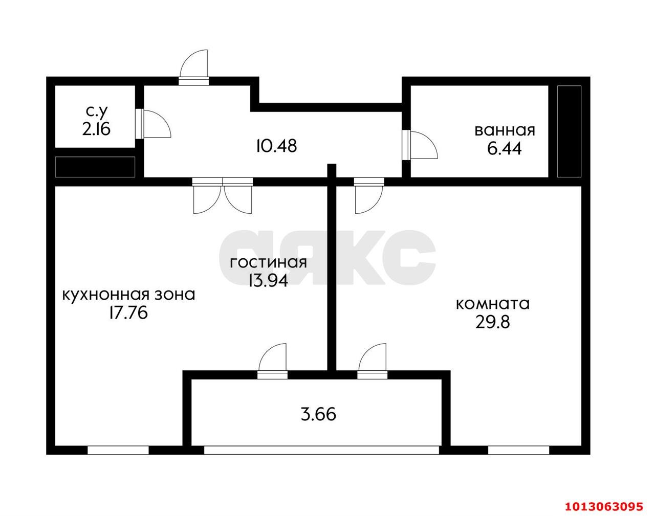 Фото №7: 2-комнатная квартира 80 м² - Краснодар, жилой комплекс Тургенев, ул. Дальняя, 8к2